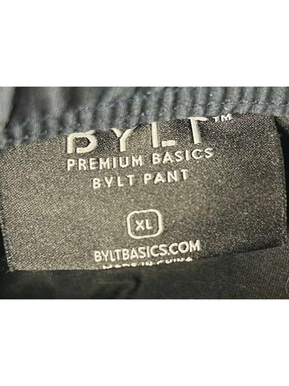 Bylt Premium Basics Pants Womens XL Ripstop Blue Drawstring Stretch Casual